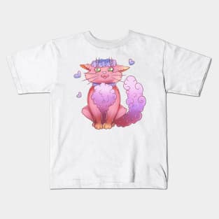 Pink Cat Kids T-Shirt